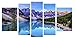 Startonight Canvas Wall Art Mountain Lake - Nature Framed Wall Art 36