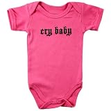 Baby Sayings Bodysuit - Cry Baby, 3-6 months