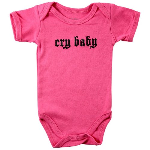 Baby Sayings Bodysuit - Cry Baby, 3-6 months