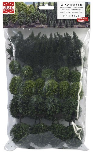 Busch 6591 - Mischwald mit 50 B&auml;umen Mega-Spar-Set Preisvergleich
