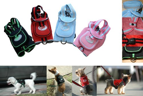 Sport Sac with Leash for Dogs - Medium in Red