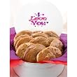 One Dozen Gourmet Cookies in I Love You Gift Tin