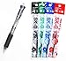 Zebra B4sa1 Clip-on Multi Multifunctional Pen (0.7mm Black, Blue, Red and Green + 0.5mm Mechanical Pencil) - Transparent Barrel & 4colors Ink Pens Refills Value set(with Our Shop Original Description