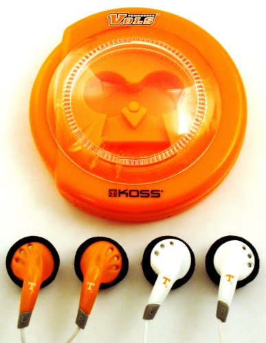Koss Sportbuds 2 Pack Stereo Earphones with Team Logo Case (University of Tennessee) 51UFZ7c7cAL Koss Sportbuds 2 Pack Stereo Earphones with Team Logo Case (University of Tennessee)