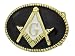 Thumbnail image for Buckle Rage Enamel Black & Gold Masonic Belt Buckle Masons…