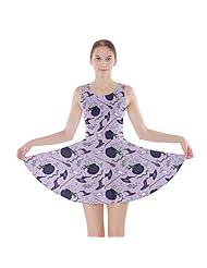 Stretchy Polyester/Spandex General Print Skater Dress/Party Dress 
