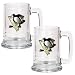 Pittsburgh Penguins NHL 2pc 15oz Glass Tankard Set- Primary Logo
