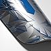 adidas Performance Messi Adult 10 Lesto Shin Guard, Shock Blue/Silver Metallic, Medium