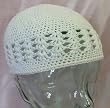 Children's Crochet Beanie Hat (Newborn to 9 months, White)