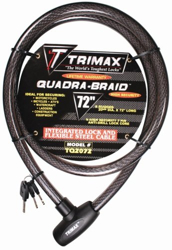 Trimax TQ2072 Trimaflex Integrated Keyed Cable Lock (72 length x 20mm)