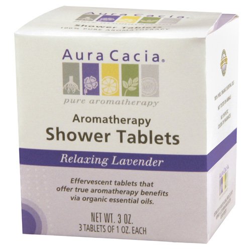Aura Cacia Shower Tablet Relaxing Lavender Pack of 3