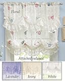Allison Balloon Lace Curtain And Valance Lavender