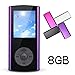 G.G.Martinsen Versatile MP3/MP4 Player with a Memory Card, Support Photo Viewer, Mini USB Port 1.8 LCD, Digital MP3 Player, MP4 Player, Video/Media/Music Player (Lightpurple)
