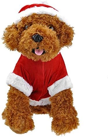 Yoption Pet Puppy Dog Christmas Clothes Santa Claus Costume Outwear Coat Apparel Hoodie (XXS) by Smartbargain