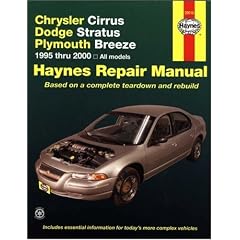 Haynes Chrysler Cirrus, Dodge Stratus, Plymouth Breeze Automotive Repair Manual: 1995-2000