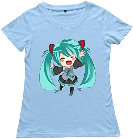 Tianbang Geek Hatsune Miku Women's T Shirt Size S SkyBlue