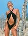 SALE 1320 Black Pretzel 1 Piece Swimsuit Size: LL