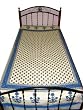Cotton Bedspreads White Blue Floral Print Cotton Twin Sized Indian Bedding Bed Linen Throw