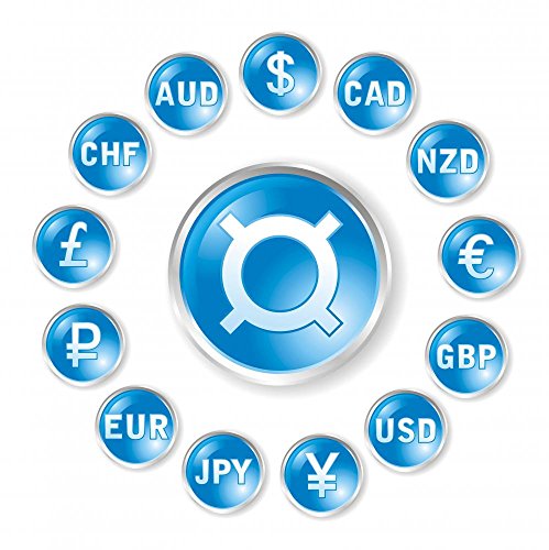 Wallmonkeys WM288873 Vector round Icons by Marks Rates for Forex Trading Peel and Stick Wall Decals (30 in H x 30 in W)
