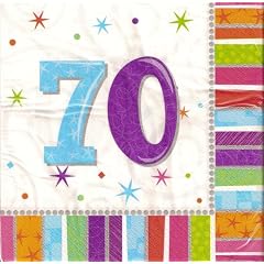 NEU Servietten 70.Geburtstag