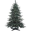 Barcana 7 1/2-Foot Star Fir PE/PVC Ready-Trim Christmas Tree with 900 Clear Mini