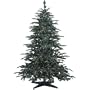 Barcana 7 1/2-Foot Star Fir PE/PVC Ready-Trim Christmas Tree with 900 Clear Mini