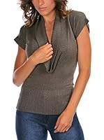 Fleur Bleue Jersey Pull (Taupe)