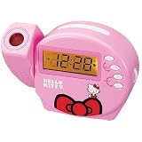 Hello Kitty Projection Alarm Clock Radio - Pink