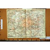 騒々しい地図 1907 年のパリフランスバーセイルズ Sceaux St Denis