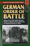 German Order of Battle, Volume Two: 291st 999th Infantry Divisions, Named Infantry Divisions, and Special Divisions in WWII (Stackpole Military History Series)