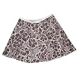 Hemp Wrap Skirt - Brown Hibiscus