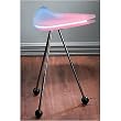 LumiSource Boomerang Table, Pink/Blue