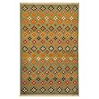 EXP 5' x 2'6" Hand-Knotted Tibetan Lotus Flower Wool Area Rug