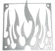 Single Tribal Flame 1 Fan Grill Silver