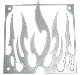 Single Tribal Flame 1 Fan Grill Silver