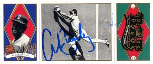 Al Bumbry Autographed/Hand Signed 1993 UpperDeck No.22 Baltimore Orioles Baseball BAT Card