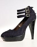 Ankle-strap platform pump