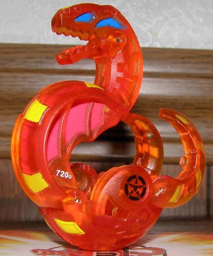 BAKUGAN VESTROIA NEW LOOSE TRANSLUCENT ORANGE ABIS OMEGA 720G