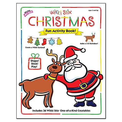 WikkiStixTrusted Original Provide Hands-on Entertainment and Creative Activities in The Christmas Fun Activity Book, Made in USA.