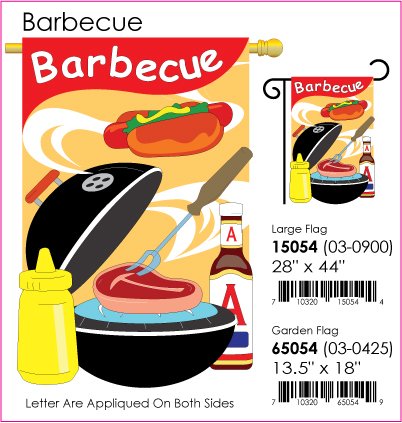 Barbecue Garden Flag Indoor outdoor 13.5