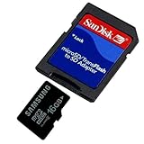 Samsung - 16GB Class 2 Micro SD Memory Card (MMB3R16GUACA) + SanDisk Adapte ....
