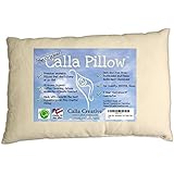 Calla Toddler Pillow - World's Best Washable Pillows Covered in Soft Organic Cotton - 3 Year Guarantee, Hand Crafted in USA (ages 2+) For Better Naps, Travel and Rest at Grandma's House