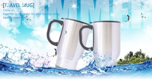 Funny Cartoon Design "Just Darling/Just Honey" Love You Forever (Twin Side) Custom Travel Coffee/Tea Mug (Sliver/14Ounce)A Couple Of Mugs For Couples(Wedding Anniversary,Valentine's Day,Engagement)