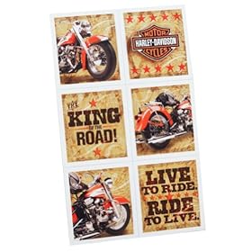  Harley Davidson Stickers (4 sheets)