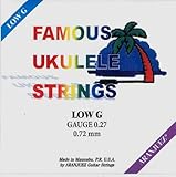 Famous フェイマス　ウクレレ弦　シルバー巻きLow-G弦　単品