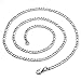 Zysta Stainless Steel 3mm Wide Thick Sturdy Nickel Free Necklace 20 inch Lobster Clasp Figaro Chain Link Women Men Replacement Charms Pendant Neck Rope Cable