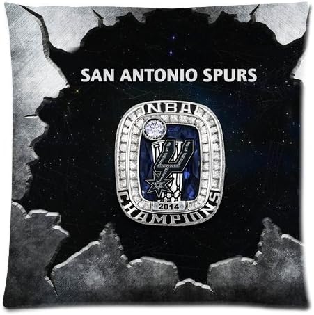 San Antonio Spurs Custom Standard Throw Pillow Pillowcase Cover In Size 18 * 18 Inch (Tow Sides)