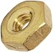 Hex Nut, Brass, Plain Finish, Inch, Right Hand Threads, Meets ASME B18.6.3 Specifications