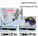 P 62 digitale Satanlage f&uuml;r 6 TN, 85 hellgrau, 2 x SL 45