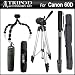 Tripod Kit For Canon EOS 60D Digital SLR Camera Includes 50" Pro Tripod + Flexible Gripster + 67" Monopod + RS60 Remote Switch
